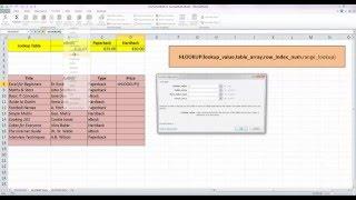 How To... Use the HLOOKUP Function in Excel 2010