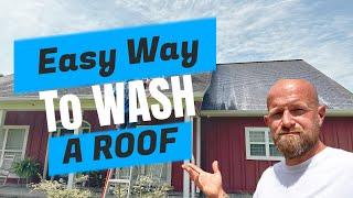 Easy Way To WASH A ROOF | Soft Washing