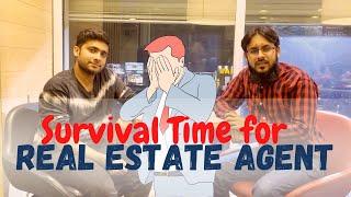 Survival time for Real Estate Agent in Karachi, Pakistan. What should they do?