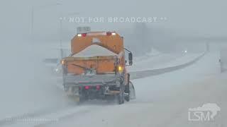 01-05-2025 St. Louis, Missouri - Winter Storm Pummels City - Wrecks - i-64 Shots - Plows