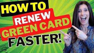 HOW TO RENEW YOUR GREEN CARD EVEN FASTER! United States permanent residence renewed faster than ever