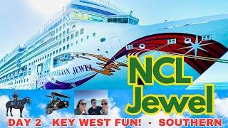 Norwegian Jewel Day 2 in Key West: Golf Cart Adventures, Iconic Sights,  Dining at Cagney's, K W.