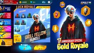 7th Anniversary Special Gold Royale| Level Up Shop+Bonus TopUp| Free Fire New Event | Ff New Event