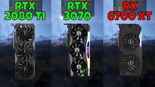 RTX 2080 Ti vs RTX 3070 vs RX 6700 XT (Benchmark in 10 Games at 1080p) 2024