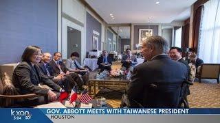 Gov. Abbott, Sen. Cruz meet with Taiwan president