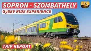 【4K】Sopron to Szombathely - GySEV regional train ride experience - With Captions【CC】