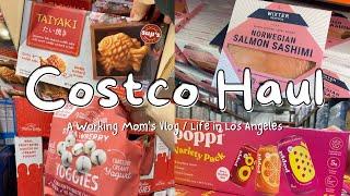 Costco grocery shopping & restocking | poppi sodas, taiyaki, salmon sashimi