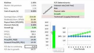 Price/earning multiple (P/E ratio) determinants