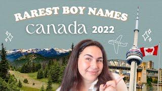 25+ RAREST BABY NAMES USED FOR BOYS IN CANADA in 2022 | Unique Boy Name ideas that are HARDLY USED!