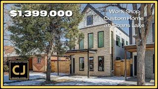 Work Shop Colorado Custom Home in Sloans Lake | Offered at $1,399,000