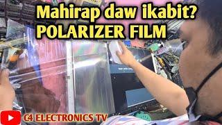 HOW TO REPLACE POLARIZER FILM LED/LCD TV  #how #howtorepair #smart #logo #china #service #