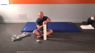 How to make the best "Foam Roller" Cheap/ PVC Roller - Brian Trotter with www.TheWellnessDaddy.com