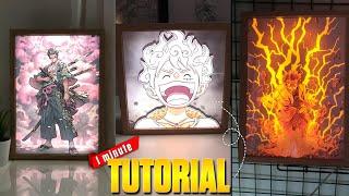 Light Painting Tutorial | light frame tutorial #anime #frame