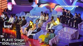 PLAVE stage IDOL Reaction (aespa GIDLE RIIZE BOYNEXTDOOR YOASOBI) 241130 MMA