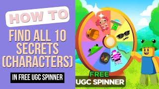 All the Secret's Locations in Free UGC Spinner! (ROBLOX)