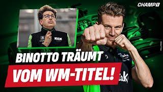 Trotz Mega-Gewinneinbruch von über 30% beim VW-Konzern: Mattia Binotto träumt vom WM-Titel mit Audi