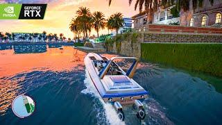 GTA Vice City RTX 4090 'The Fastest Boat' Missions NextGen Edition 4K Gameplay! GTA VC Remaster Mod