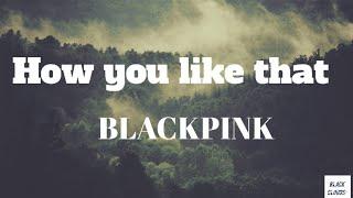 BLACKPINK - How You Like That  M/V (Lyrical Video)