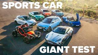 Sports Car Giant Test 2024 | Porsche vs McLaren vs Aston Martin & more!