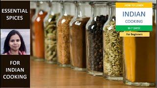 Essential Spices for Indian cooking । Learn Indian Cooking