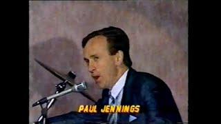 Paul Jennings - Impersonator - 1986 North Melbourne Breakfast. VFL.