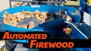 Automated Firewood Packaging System - Bundles Made Easy!