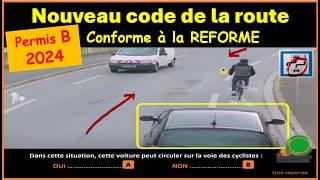 TEST Nouveau code de la route 2024 conforme à la nouvelle réforme GRATUIT n° 82