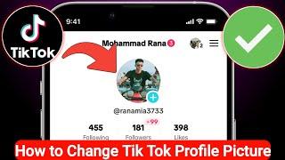 How to Change TikTok Profile Picture(2024) Change Tiktok Profile Photo