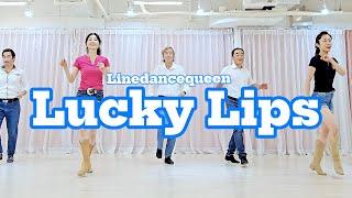 Lucky Lips Line Dance l Absolute Beginner l Linedancequeen l 김나정 선생님 무사댄동팀 라인댄스 국제대회 연습 2탄