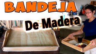 Bandeja de madera para servir