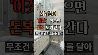 화장실에 '이것' 있으면 오던 돈복도 달아납니다 #금전운 #풍수