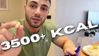 FULL DAY OF EATİNG | 3500+ KCAL | SERT SIRT İDMANI | GİDİŞAT, GÜNCEL FORM? | 5 WEEKS OUT