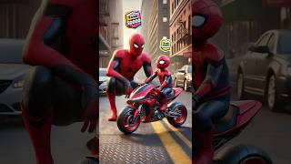 Spiderman vs Captain America vs Flash! Bicycle! Who is the best? #marvel #spiderman #brawlstars