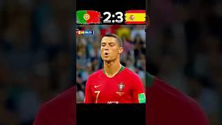 Portugal vs Spain 3:3 | FIFA World Cup 2018 | #ronaldo hattrick #shorts #football