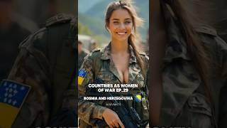 Countries as women of war Ep. 29 #CapCut #ai #midjourney #army #patrol #woman #beauty #girls