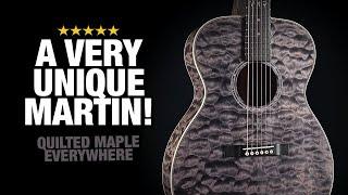 Ever Seen a Guitar Like This?? ALL Quilted Maple Martin OM!