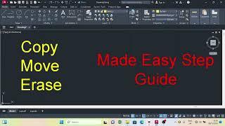 How to Copy Move and Erase in AutoCAD