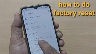 how to do factory reset on android phone