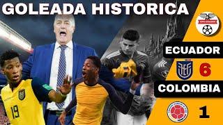 EL DIA QUE COLOMBIA SUBESTIMO A ECUADOR, Y SALIO BAILADO- ECUADOR 6-1 COLOMBIA