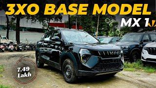 xuv3xo base model : mahindra xuv3xo mx1 @ 7.50 lakh | xuv3xo @BHAIYAJIGADI