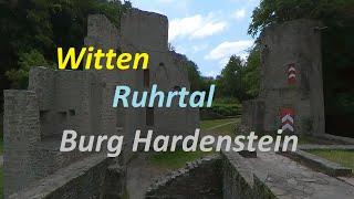 Das Ruhrgebiet von oben: Witten, Burgruine Hardenstein und Ruhrtal aus Sicht der Ruhrgebietsdrohne.