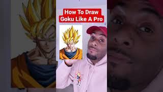 How To Draw Goku EASY  Dragon Ball Z #shorts #art #drawing