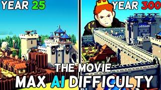 I Spent 300 Years In Kingdoms and Castles Fighting MAX Difficulty AI | Full Playthrough / Movie