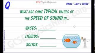 Speed Of Sound - Typical Values for Gases, Liquids and Solids - Physics