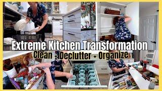 Major Kitchen Transformation!  Extreme Clean Declutter and Organize! Kitchen Organization Ideas