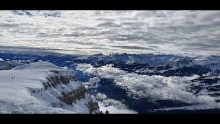 Winter Hiking at 2262m Toggenburg, Chäserrugg, Switzerland, Schweiz