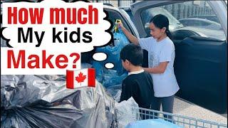 HOW MUCH MY KIDS MAKE today from recycling …family vlog | sarah buyucan