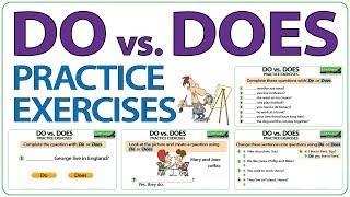 DO vs. DOES | English Exercises | Learn English DO vs DOES | ESOL practice exercises