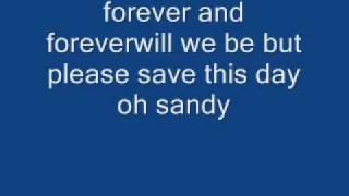 Sandy from Grease with lyrics