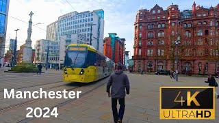 10 MINUTES in MANCHESTER in the Morning ️ / Walking Tour Manchester 4K 60FPS